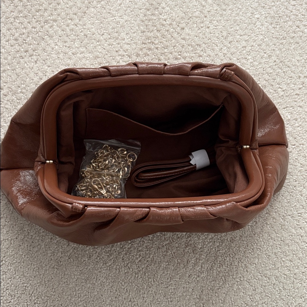 Anthropologie The Frankie Oversized Clutch Cedar - Picture 8 of 8
